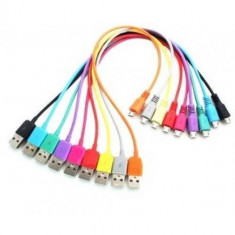Cablu 4World USB 2.0 tip AM / B MICRO 5pini 1.0m violet foto