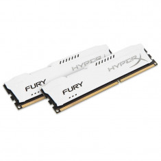 Memorie HyperX Fury White 16GB DDR3 1866MHz CL10 Dual Channel Kit foto