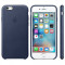 Husa Protectie Spate Apple Leather Case Albastru Midnigh pentru tiPhone 6s