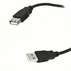 Cablu prelungitor Intex USB 2.0 Male - USB 2.0 Female 3m negru foto