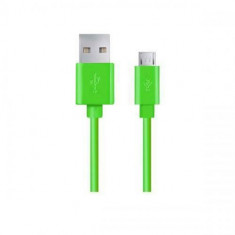 Cablu de date Esperanza EB178G microUSB 1.2m verde foto