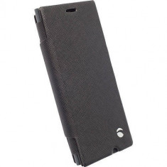 Husa Flip Cover Krusell 75959 Agenda Malmo WWN Negru pentru Nokia Lumia 730, Lumia 735 foto