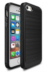Husa Protectie Spate Ringke Onyx Black plus folie protectie pentru Apple iPhone 5 / 5S / SE foto