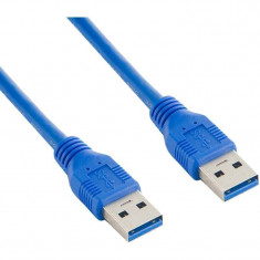 4World Cablu USB 3.0 AM-AM blue foto