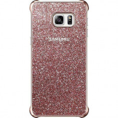 Husa Protectie Spate Samsung Glitter Cover Roz pentru Galaxy S6 Edge plus foto