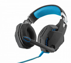 Casti Trust GXT 363 7.1 Bass Vibration Black / Blue foto