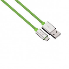 Cablu de date Hama 80514 ColorLine microUSB 1m verde foto