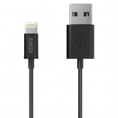 Cablu de date Anker Premium USB 0,91 metri Apple official MFi Negru foto