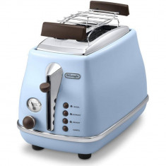 Prajitor de paine Delonghi CTOV 2103.AZ Icona Vintage 900W bleu foto