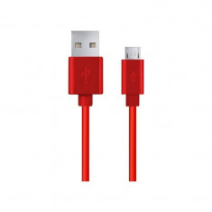 Cablu de date Esperanza EB145R microUSB 2m rosu foto