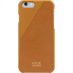 Husa Protectie Spate Native Union CLIC-GLD-LE-H-6S Clic Leather Orange pentru Apple iPhone 6 / 6S foto