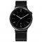 Smartwatch Huawei Watch W1 Steel Black 42MM Black Leather Strap