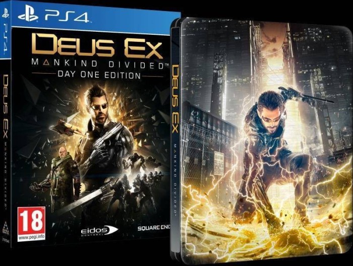 Joc consola Square Enix Ltd DEUS EX MANKIND DIVIDED STEELBOOK EDITION pentru PS4 foto mare Joc consola Square Enix Ltd DEUS EX MANKIND DIVIDED STEELBOOK EDITION pentru PS4 foto mare