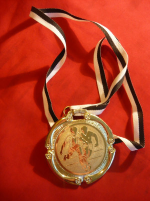 Medalie Fotbal loc I- decernata la Turneu SV Gablingen 2003, juniori ,h= 7,2 cm foto