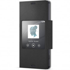 Husa Flip Cover Sony SCR26 Style Book neagra pentru Sony Xperia Z3 Compact foto