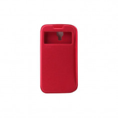 Husa Flip Cover Roar Noble pentru Samsung Galaxy S4 I9500 Rosu foto