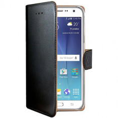 Husa Flip Cover Celly WALLY510 Agenda Negru pentru Samsung Galaxy J5 2015 foto