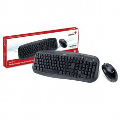 Kit tastatura si mouse KYE KM-210 USB Wird KB+Mouse Combo Multimedia keyboard foto