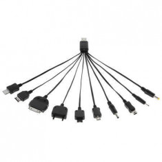 Generic CABLU USB UNIVERSAL (10 TIPURI) Black foto