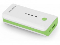 Acumulator extern Esperanza EMP104WG Power Bank Electron 5200 mAh white / green foto