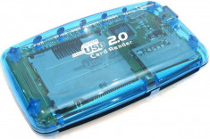 Card reader Gembird FD2-ALLIN1 USB2.0 albastru foto