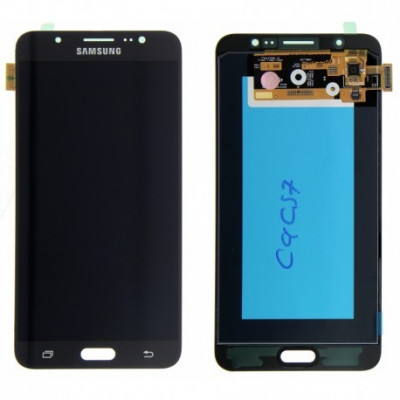 Display Samsung Galaxy J7 J710F 2016 original in cutie / ecran negru / auriu foto