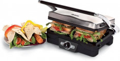 Gratar electric Ariete Metal Grill 1200W Termostat Negru/Argintiu foto