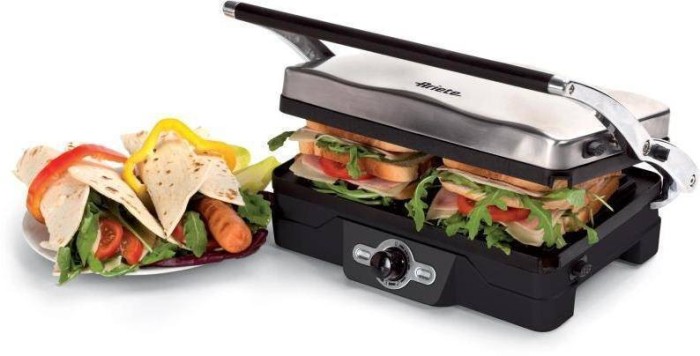 Gratar electric Ariete Metal Grill 1200W Termostat Negru/Argintiu foto mare Gratar electric Ariete Metal Grill 1200W Termostat Negru/Argintiu foto mare