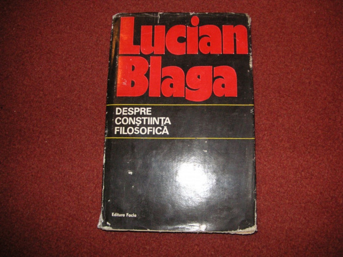 Despre constiinta filosofica - Lucian Blaga