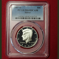 United States / 2007-S 50 Cents Silver Proof - Kennedy / PCGS PR69DCAM foto