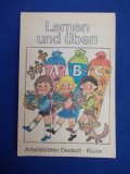 LERNEN UND UBEN * ARBEITSBLATTER DEUTSCH . KLASSE - BERLIN - 1990 *