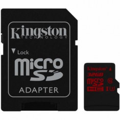 Card Kingston 32GB microSDHC UHS-I Class U3 90MB/s citire 80MB/s scriere + Adaptor SD foto