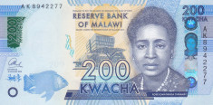 Bancnota Malawi 200 Kwacha 2016 - PNew UNC (nou: simbol pentru nevazatori) foto