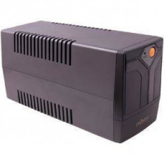 UPS nJoy Septu 600 Line Interactive 600VA AVR Black Gray Case + Orange Power Button foto