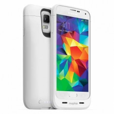 Husa cu acumulator Mophie 3000mAh Juice Pack White pentru Samsung Galaxy S5 foto