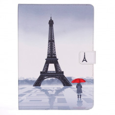 Husa protectie imprimata cu Turnul Eiffel pentru iPad Mini 4 foto