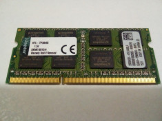Memorie RAM DDR3 laptop KINGSTON 8GB 2Rx8 PC3 10600 la 1333 Mhz CL9 !! foto