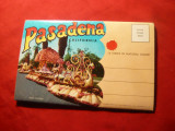 Carnet cu 14 fotografii Passadena California inclusiv Stadion Rose Bowl, Necirculata, Fotografie
