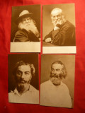 Set 4 Ilustrate -Personalitati - 50 Ani de la moartea lui Walt Whitman, Necirculata, Fotografie