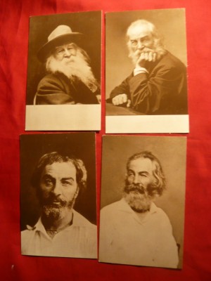 Set 4 Ilustrate -Personalitati - 50 Ani de la moartea lui Walt Whitman foto