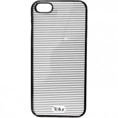 Husa de protectie Tellur Cover Hardcase Horizontal Stripes pentru iPhone 5/5S/SE Black foto