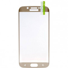 Folie de protectie Tellur Tempered glass 3D pentru Samsung S6 Edge Plus margini curbate Gold foto
