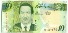 BOTSWANA 10 pula 2010 UNC foto