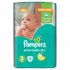 Scutece PAMPERS Active Baby 3 Small Pack 15 buc foto