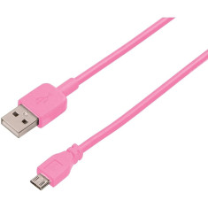 Cablu de date Hama U6108961 microUSB 0.9m roz foto