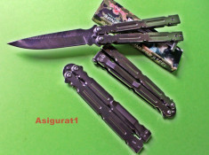 CUTIT BUTTERFLY BALISONG. BRICEAG Butterfly, Balisong STAINLESS STEEL. foto