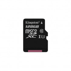 Card Kingston microSDXC 128GB Clasa 10 UHS-I 45MBs foto