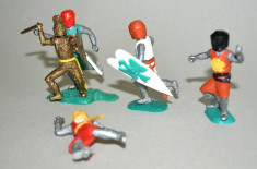 Lot figurine plastic miniaturi Cavaleri Timpo Toys foto