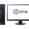 Sistem desktop HP Intel Core i3-6100 4GB DDR4 500GB HDD FreeDos+Monitor HP V213a 20.7inch Black