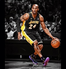 Costum complet baschet Lakers Kobe Bryant Hollywood Nights L foto